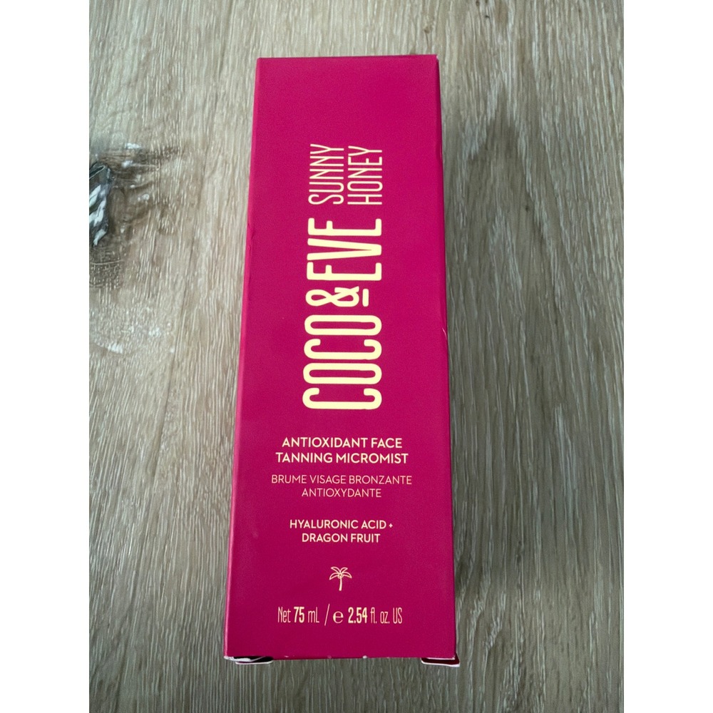 Coco & Eve Sunny Honey Antioxidant Face Tanning Micromist 75ml Hyaluronic Acid